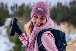 Husky Merglov black unisex merino rukavice