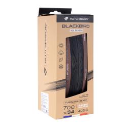 Hutchinson Plášť H. BLACKBIRD ALLSEASON TLR 700x34kvl,črn-béž