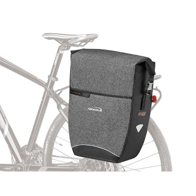 Ibera BA23 Panniers šedo-černá nosičová brašna
