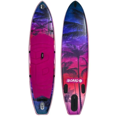 Iboard Paddleboard 11 - 1 PURPLE PALM 2026 paddleboard set + sleva 300,- na příslušenství