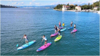 Iboard Paddleboard 11 - 1 PURPLE PALM 2026 paddleboard set + sleva 300,- na příslušenství