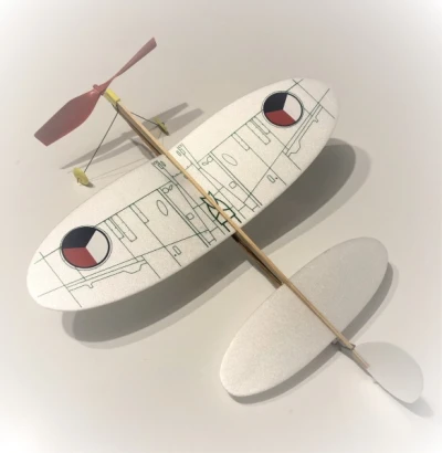 Igralet populární KOMÁR na gumu SPITFIRE