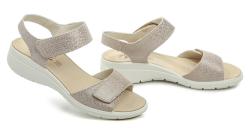 IMAC I3639e41 béžové dámske sandále na klinovom opätku