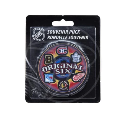 InGlasCo Fanouškovský puk NHL All Original 6 Teams Blister(1ks)