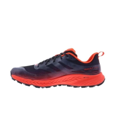 Inov-8 TRAILFLY SPEED M (wide) black/fiery red - červená běžecká obuv