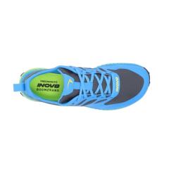 Inov-8 MUDTALON M (wide) dark grey/blue/yellow - modrá běžecká obuv