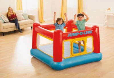 Intex 48260 Nafukovací trampolína JUMP-O-LENE 174 x 174 x 112 cm, červená
