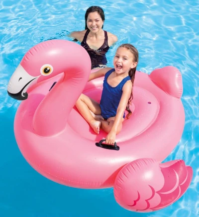 Intex 57558 Nafukovací plameňák s úchyty 147 x 140 x 94 cm