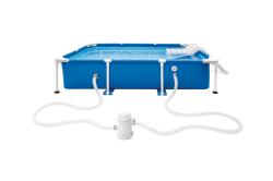 Intex Bazén 48404 Frame Pet set s filtrací a rampou pro mazlíčky 229x152x46 cm