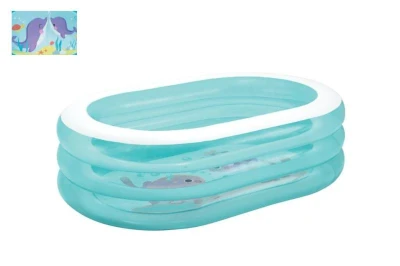 Intex Bazén 57482 nafukovací OVÁL transparentní 163 x 107 x 46 cm