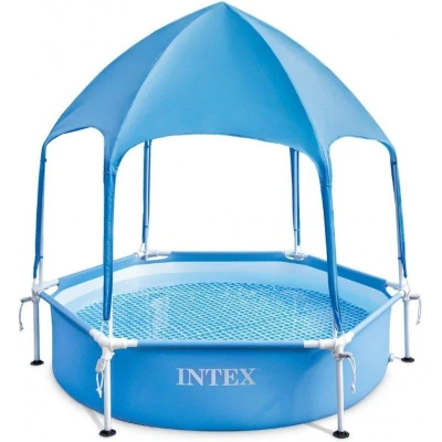 Intex Bazén Metal Frame 28209 183x38 cm se stříškou