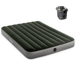 Intex Nafukovací matrace 64778 PRESTIGE DOWNY AIRBED FULL + PŘENOSNÁ PUMPA
