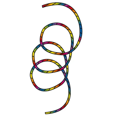 Invento Tube Tail Rainbow Spiral 6m ocas na draka