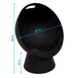 IQ Garden Ohniště s větrnou clonou