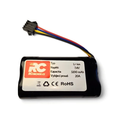 IQ models Li-ion 7,4V 3200 mAh 4SM černý akumulátor s konektorem