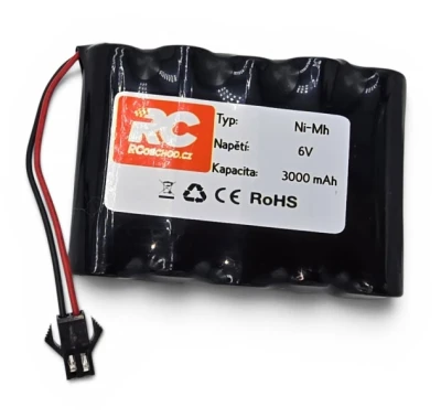 IQ models Ni-Mh 6V 3000 mAh konektor 2SM černý akumulátor