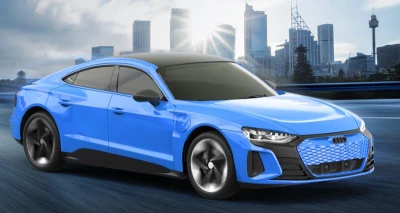 IQ models Audi RS e-tron GT na dálkové ovládání - modrá