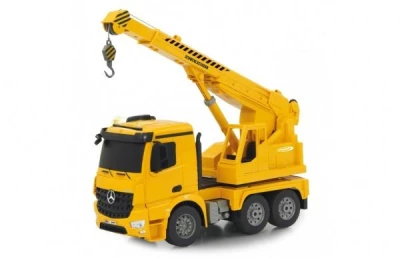 IQ models DOUBLE E Mercedes-Benz Arocs Crane 4WD žlutý RC autojeřáb 1:20