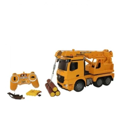 IQ models DOUBLE E Mercedes-Benz Arocs Crane 4WD žlutý RC autojeřáb 1:20