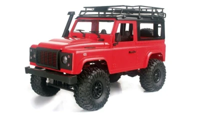 LAND ROVER Defender D90 1:12 červená