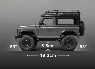 IQ models LAND ROVER DEFENDER TRAIL-S V2.0. - stříbrná