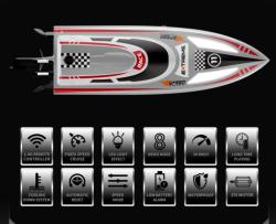 IQ models Loď na dálkové ovládání V003 šedá