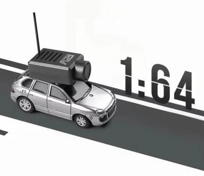 IQ models Mini RC auto s kamerou 1/64 stříbrná