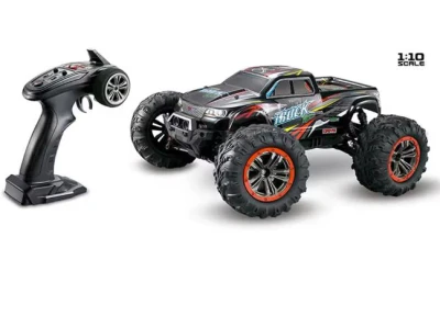 IQ models MonsterTruck 1:10, 2 motory, 46km/h - žlutočervený