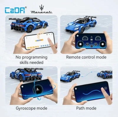 IQ models Programovatelná RC stavebnice CaDa Maserati GT2 1:14 - 549 dílků