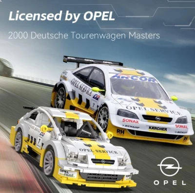 IQ models Programovatelná stavebnice RC auta Opel Astra V8 Coupe - 330 dílků