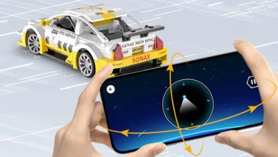 IQ models Programovatelná stavebnice RC auta Opel Astra V8 Coupe - 330 dílků
