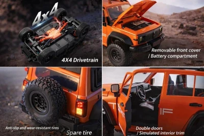 IQ models RC auto Crawler TopFire 300 - stříbrná