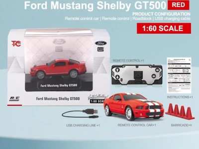 IQ models Ford Mustang Shelby GT500 1/60 červené RC auto