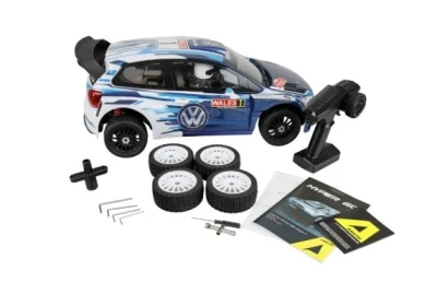 IQ models Hyper GO VW Polo WRC Rallye modré 1/7 ARTR RC auto