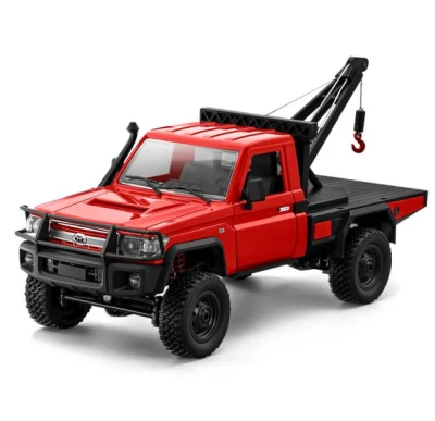 IQ models RC auto Land Cruiser TOYOTA s navijákem - červená