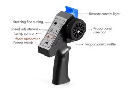 IQ models RC auto Land Cruiser TOYOTA s navijákem - červená