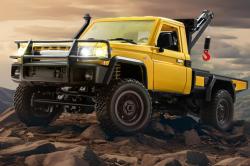 IQ models RC auto Land Cruiser TOYOTA s navijákem - žlutá