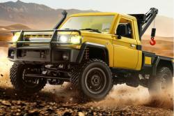 IQ models RC auto Land Cruiser TOYOTA s navijákem - žlutá + náhradní akumulátor