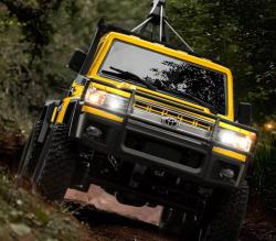 IQ models RC auto Land Cruiser TOYOTA s navijákem - žlutá + náhradní akumulátor