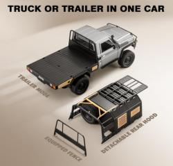 IQ models RC auto Land Cruiser TOYOTA Supertourer - černá + náhradní akumulátor