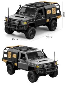 IQ models RC auto Land Cruiser TOYOTA Supertourer - stříbrná + náhradní akumulátor