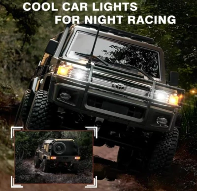 IQ models RC auto Land Cruiser TOYOTA Supertourer - stříbrná + náhradní akumulátor
