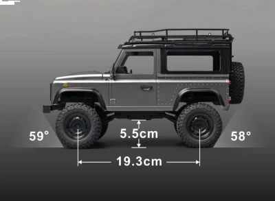 IQ models RC auto Land Rover D90 V2.1. CAMEL TROPHY 1/12