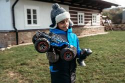 IQ models RC auto Monster Truck VORTEX 1/12, 46 km/h+ voděodolné modré