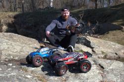 IQ models RC auto Monster Truck VORTEX 1/12, 46 km/h+ voděodolné modré