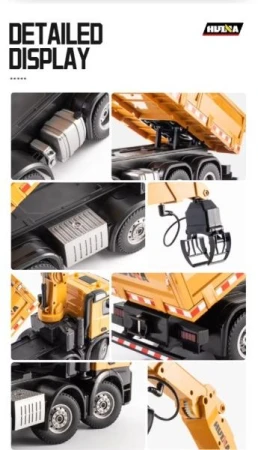 IQ models HN538 žluté 1:14 26CH RC auto s jeřábovým ramenem