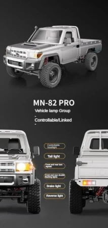 IQ models TOYOTA Land Cruiser PRO stříbrné RC auto