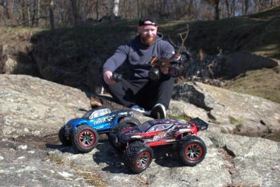 IQ models RC auto Vortex Truggy 1/12, 46 km/h+ voděodolné - červené