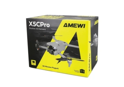 IQ models AMXFlight X5CPro šedý RC dron s HD kamerou a displejem ve vysílači