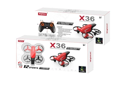Syma X36 červený RC dron s čidly proti nárazu